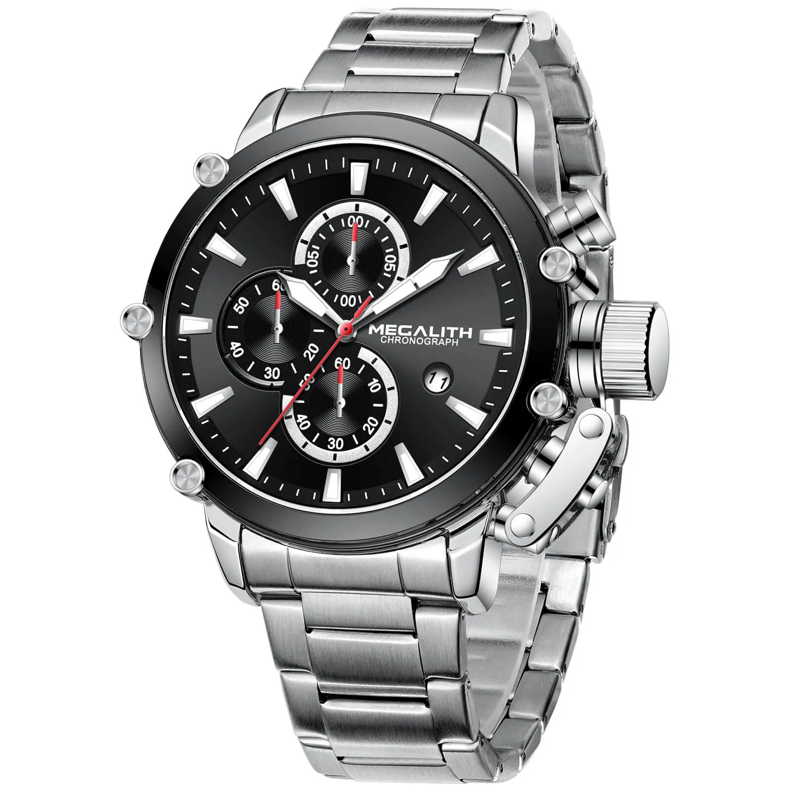 Chronograph Watch | Stainless Steel Band | 8262M