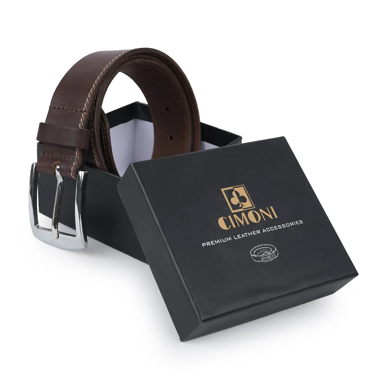 CIMONI Casual Genuine Leather Formal Daytrip Belt For Men ( 1 Year Gurantee)