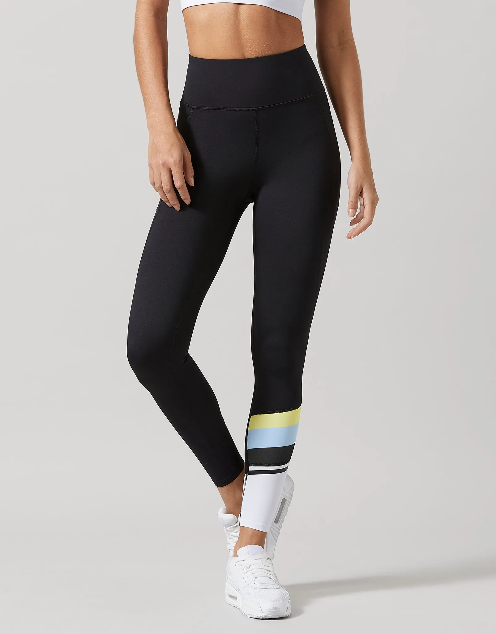 Dune Leggings in Black & Citrus