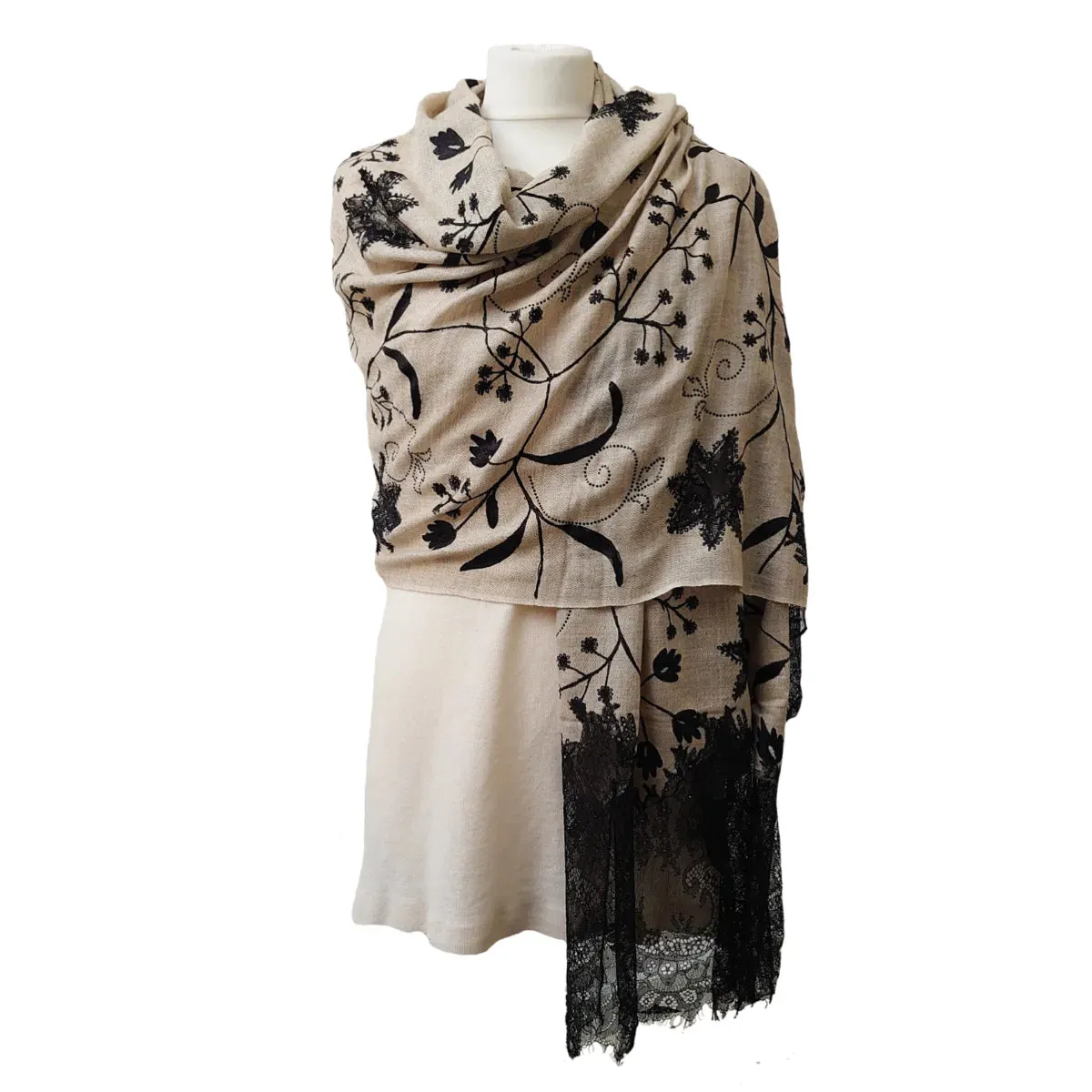 Embroidered Pashmina Shawl