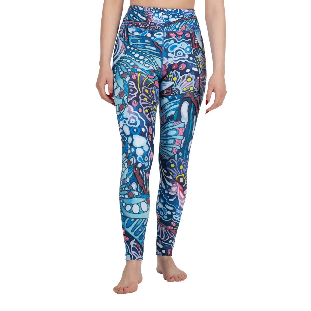 Enchanted Grayling High-Waisted Leggings