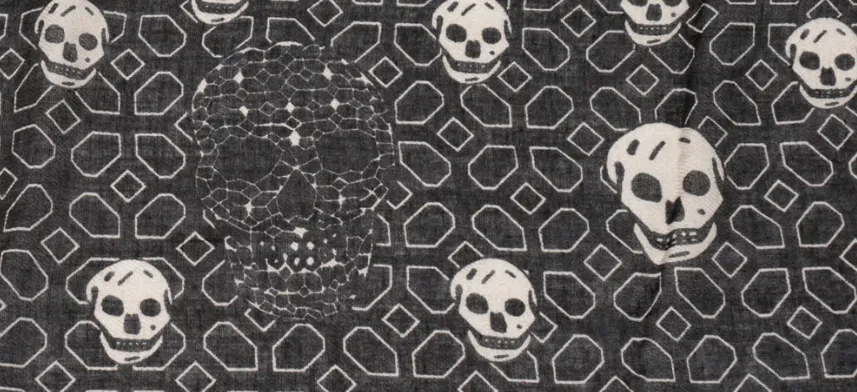 ETYN skull Scarf black European and American Style