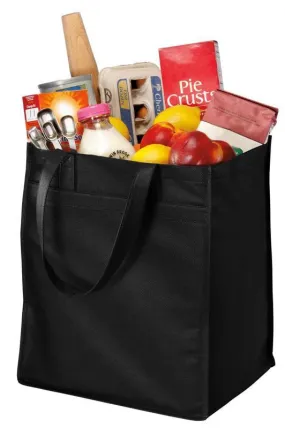 Extra-Wide Bottom Grocery Shopping Tote Bag - (CLOSEOUT)