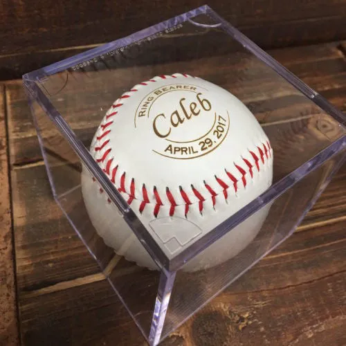 Father of the Bride & Groom Gift - Engraved Baseball