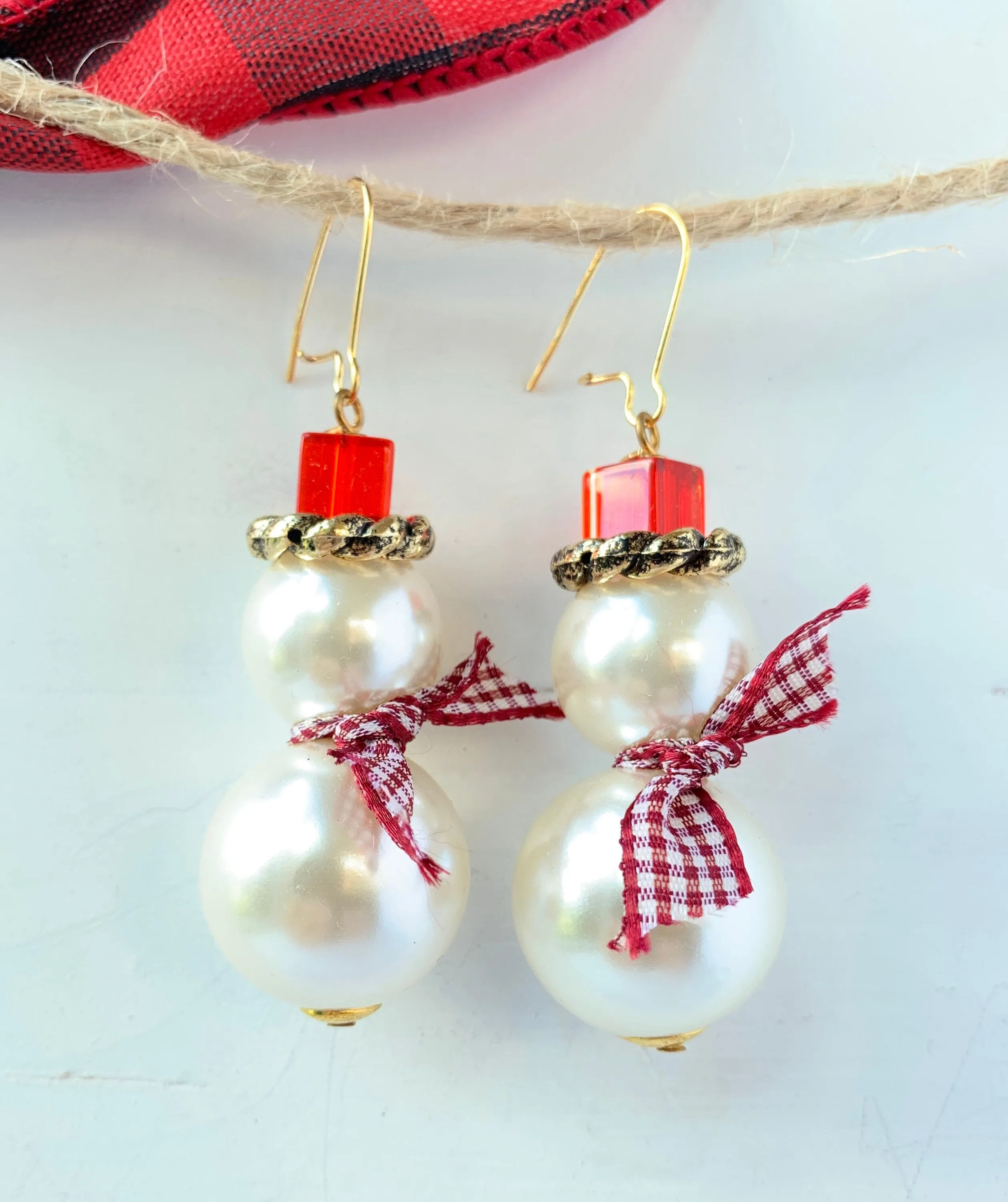 Frosty The Snowman Earrings