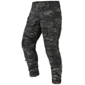 G3 Pro Combat Pants with Knee Pads Rip-Stop Tactical Pants Dark Camo