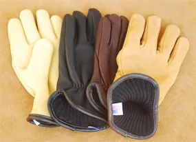 Geier Gloves 204ES LDW Merino Wool Lined Deerskin Driving Gloves (Made in USA)