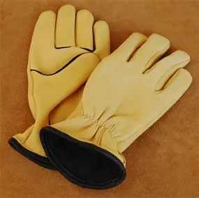 Geier Gloves 244ES LDF Nordic Fleece Lined Deerskin Driving Gloves (Made in USA)