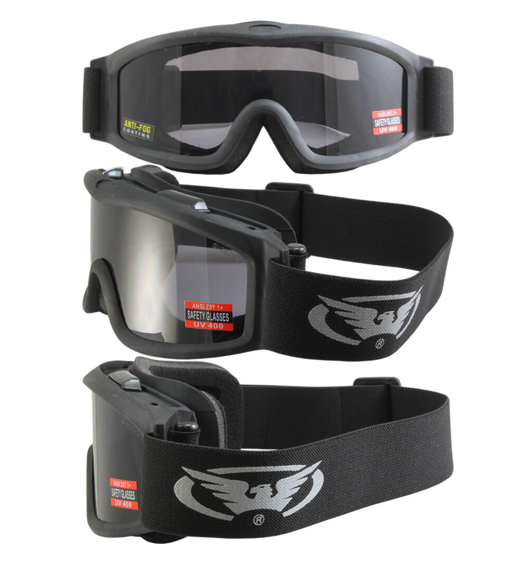 Global Vision Ballistech 3 Anti-Fog Goggles with Dark Lenses