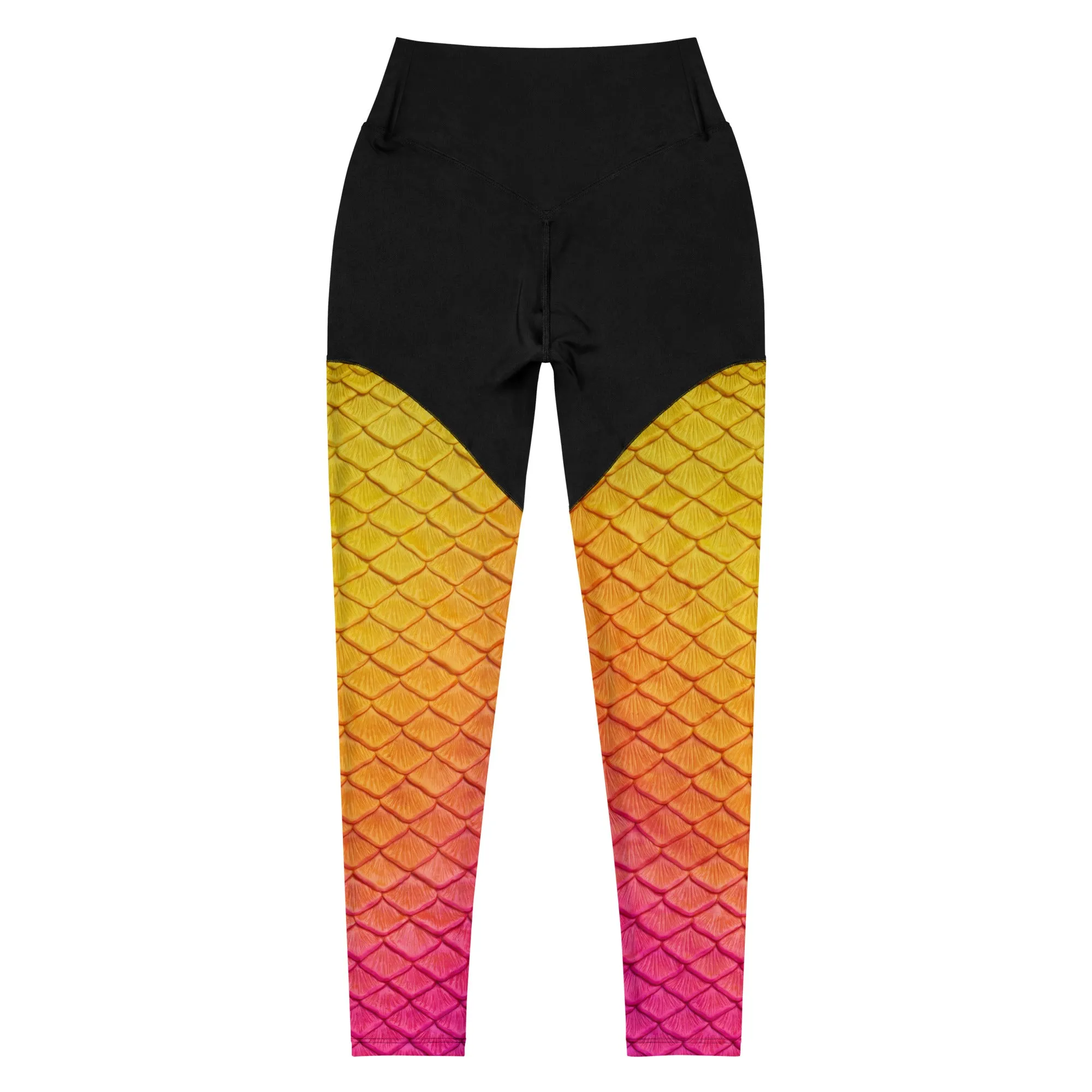 Hibiscus Bliss Sports Leggings