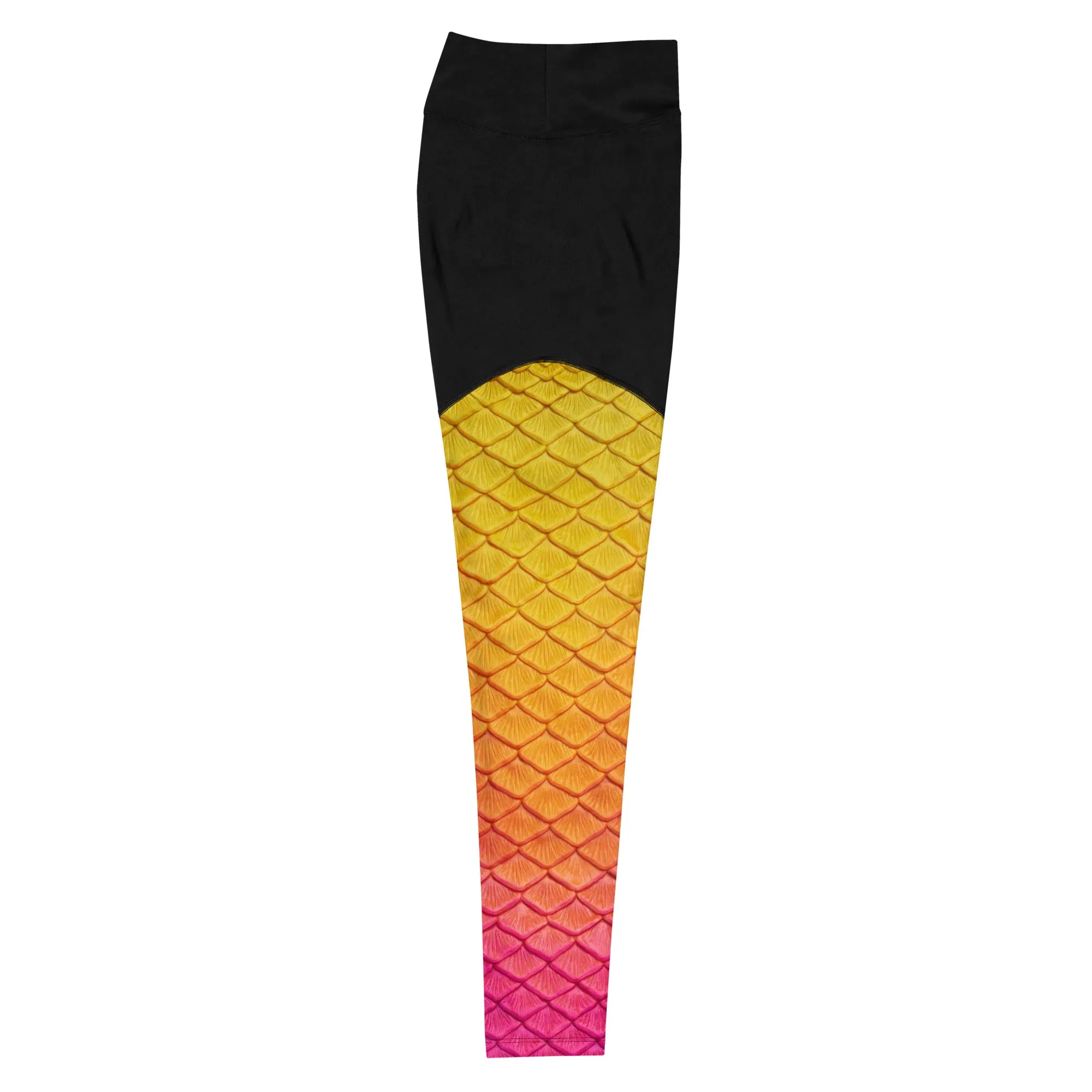 Hibiscus Bliss Sports Leggings