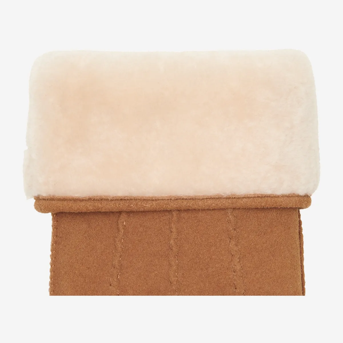 Josie (camel) - suede goatskin leather gloves with luxurious sheep fur lining