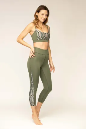 Journey cropped legging Olive