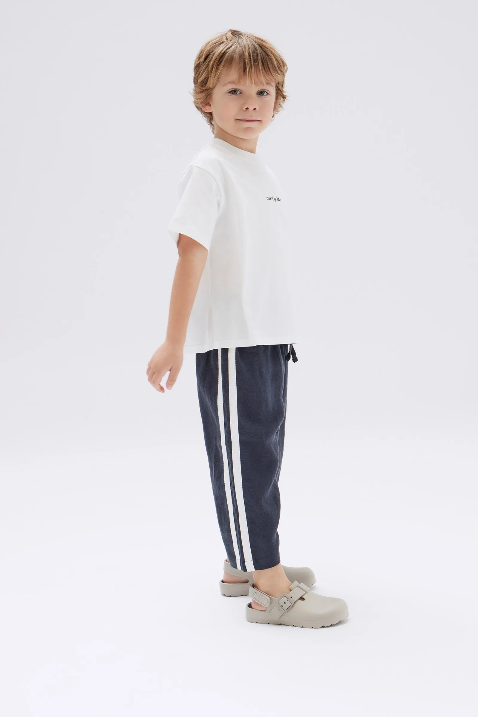 Kids Linen Racer Pant