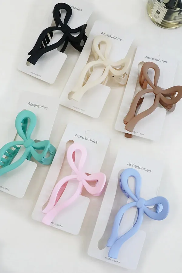 Large Elegant Bow Clips