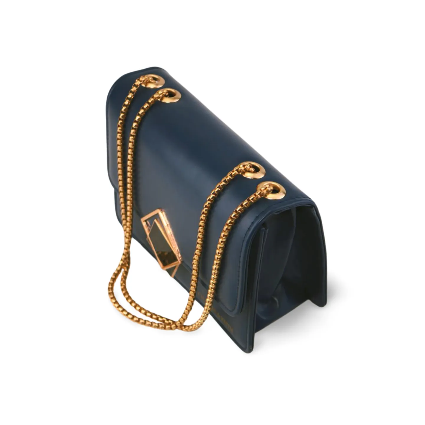 Latest fashion Crossbody Bag with Gold Chain and Square Buckle