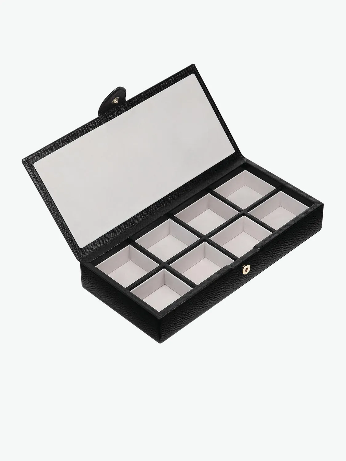 Leather Cufflink Box Black