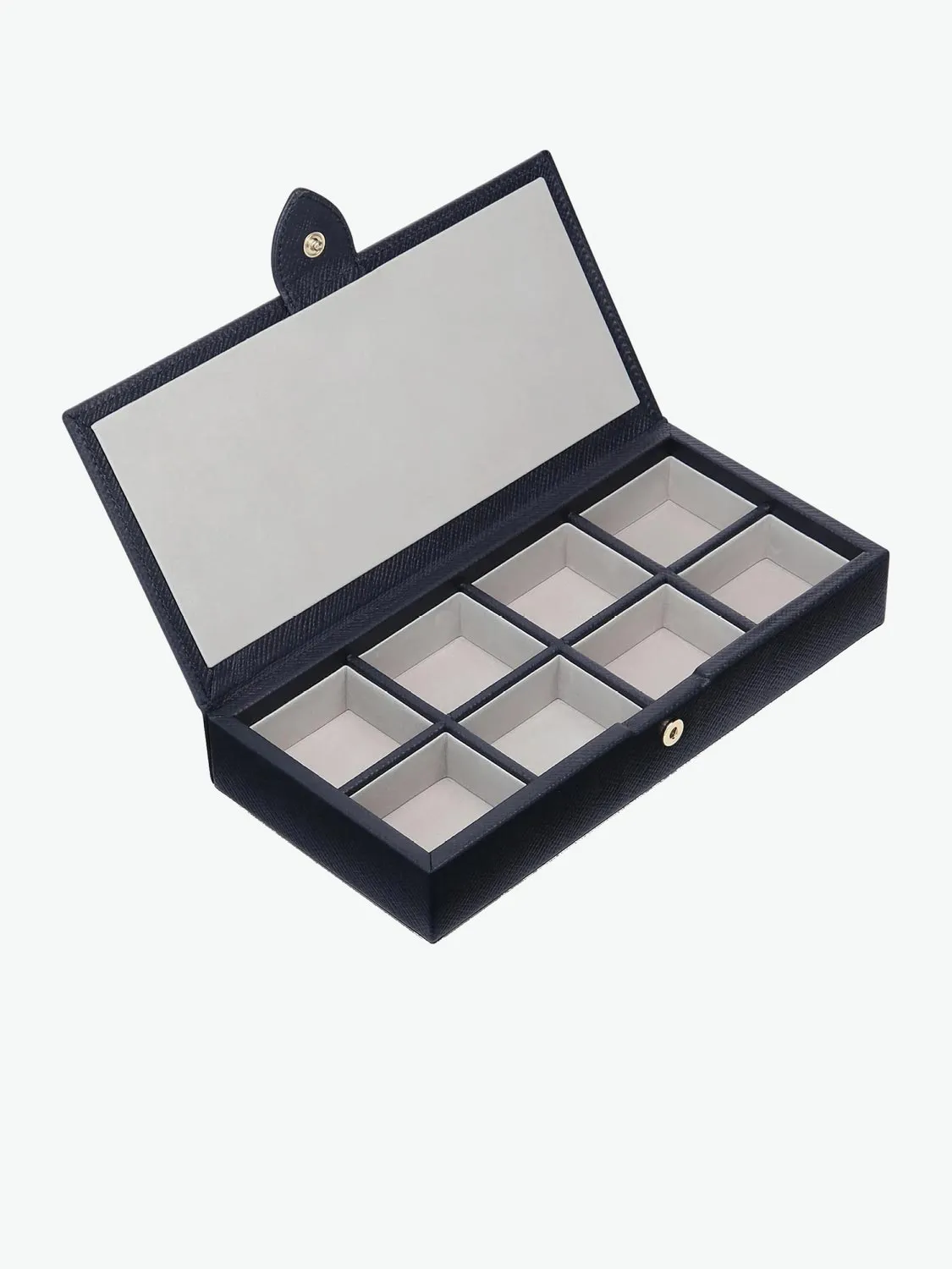 Leather Cufflink Box Navy