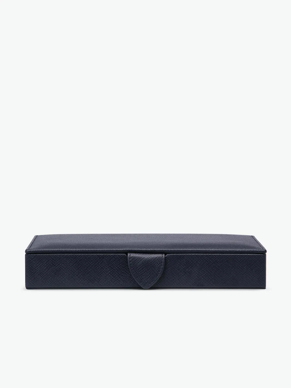 Leather Cufflink Box Navy