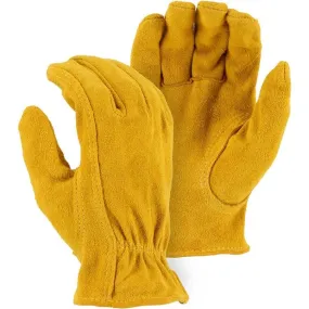 Leather Drivers Glove - A-Grade Split Deerskin, Keystone Thumb, Majestic (PK 12 Pairs)