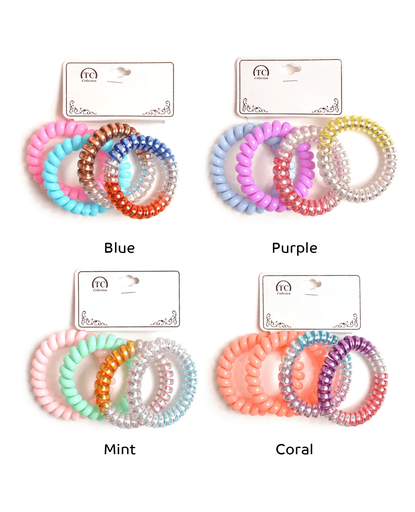 Lovely Colors Spiral Ties