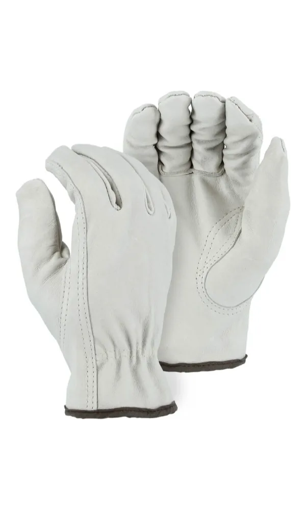 Majestic Gloves 1660 Winter Fleece Lined Goatskin Leather Driving Gloves (Dozen)