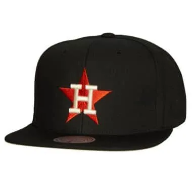 Mitchell & Ness Huston Astros Cap Black