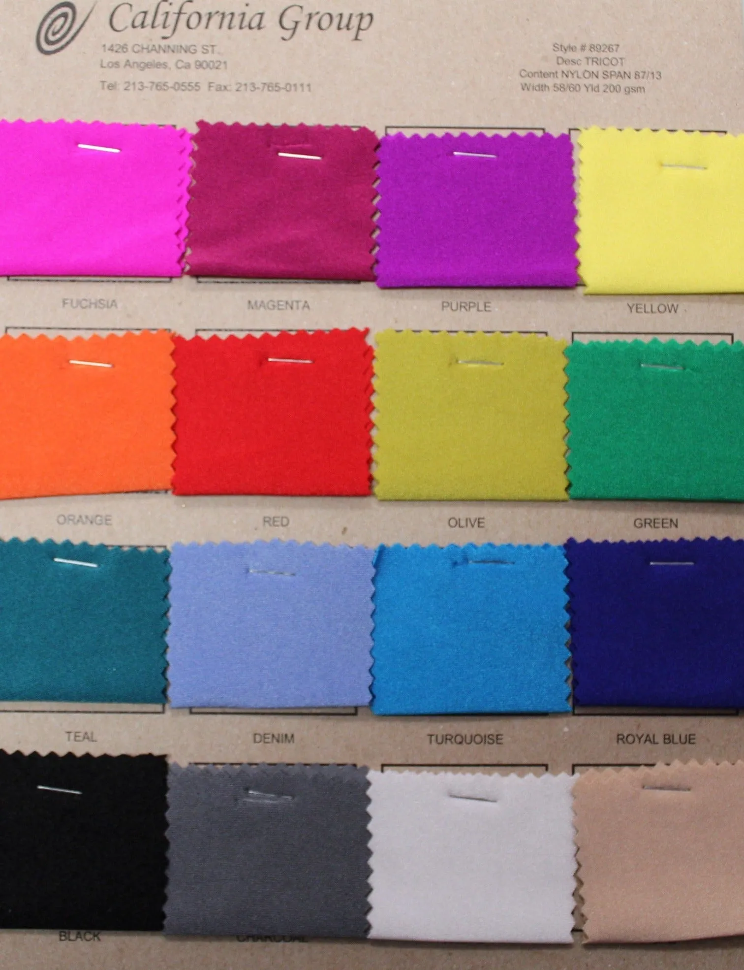 NYLON SPANDEX TRICOT 200 GSM