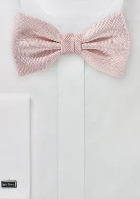 Peach Blush MicroTexture Bowtie