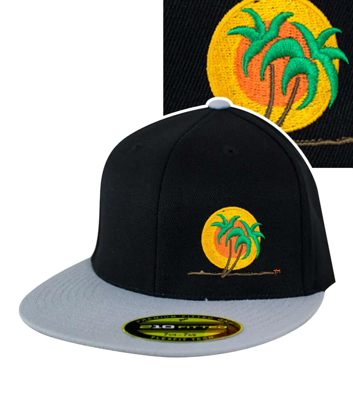 "Classic Palm" 210F Fitted Hat