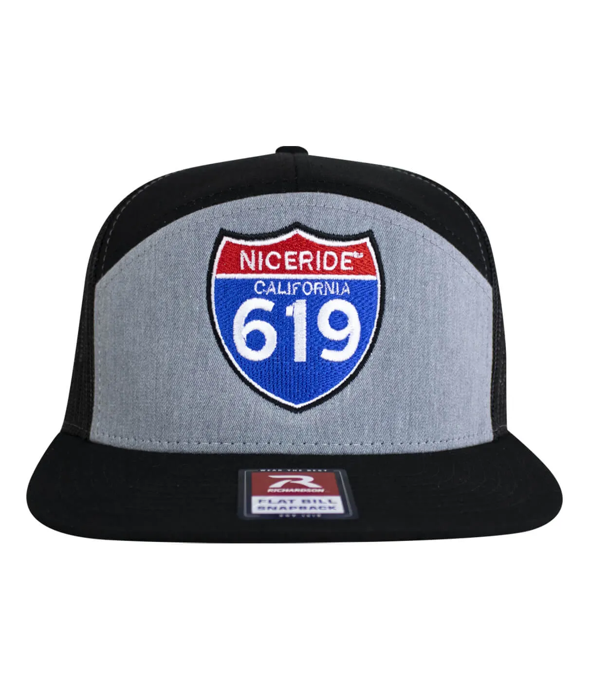 "Interstate 619" 7 Panel Trucker Snapback Hat For Men And Women