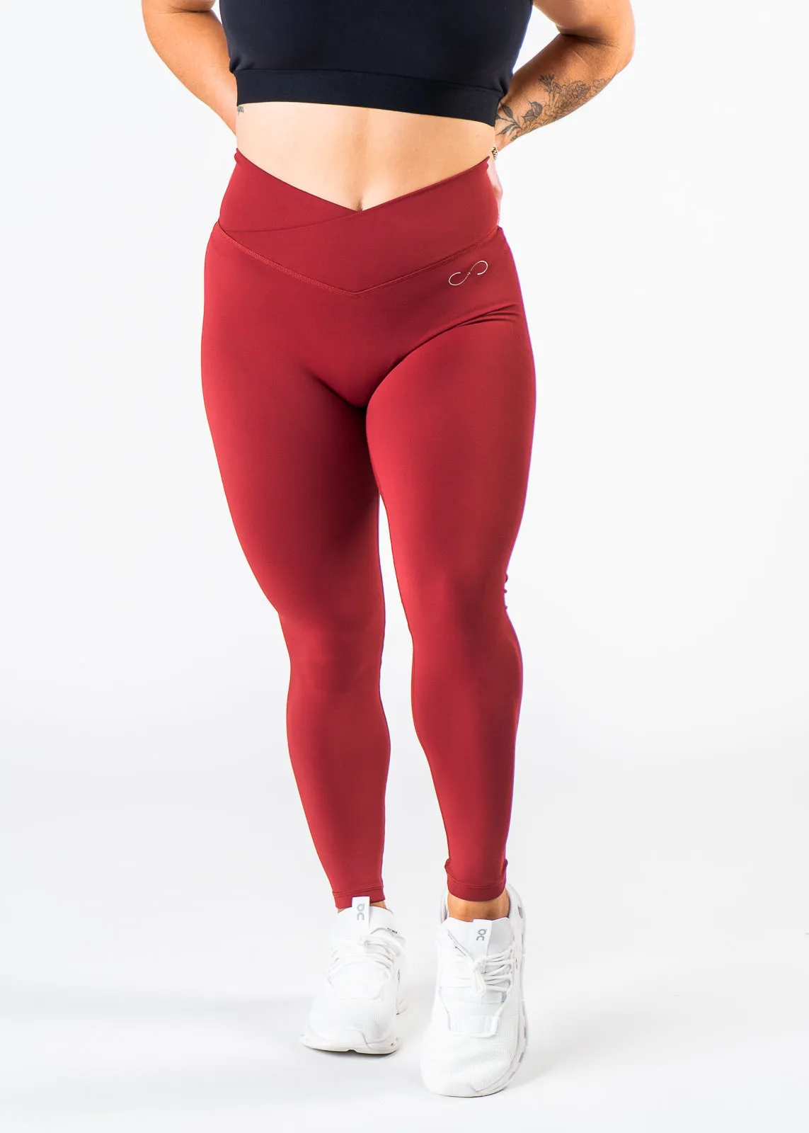 Regal Booty Scrunch Leggings | Deep Red