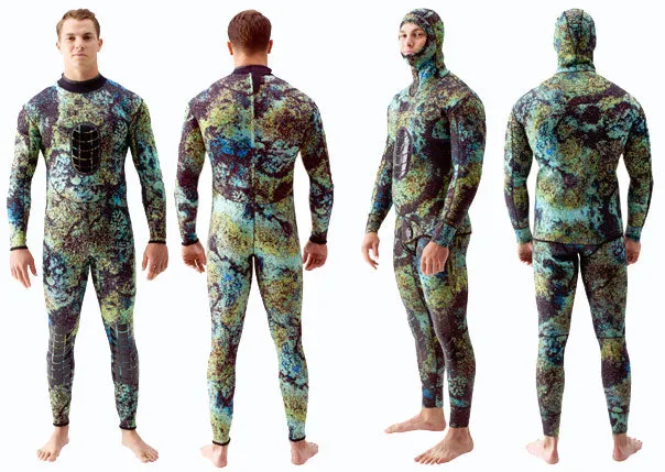 Riffe DIGI-TEK Camo Wetsuit MEN - 7mm with Titanium Lining