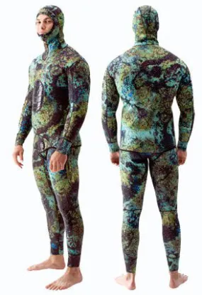 Riffe DIGI-TEK Camo Wetsuit MEN - 7mm with Titanium Lining