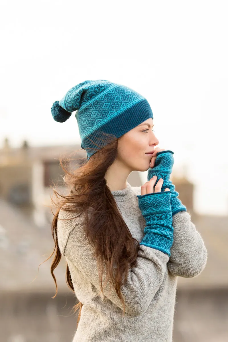 Rubislaw Fair isle Ski hat - Teal