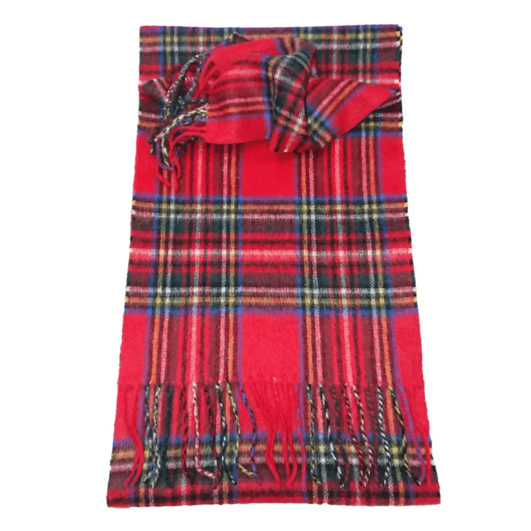 Scottish Cashmere Check Scarves