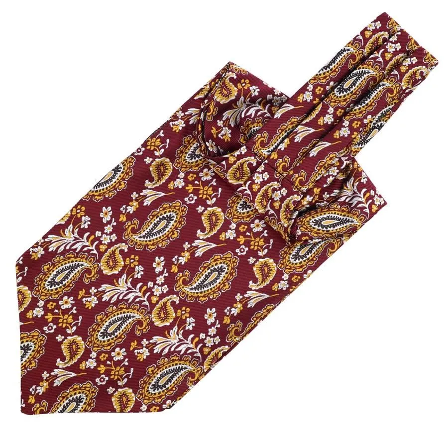 Small Teardrop Paisley Ascot Tie