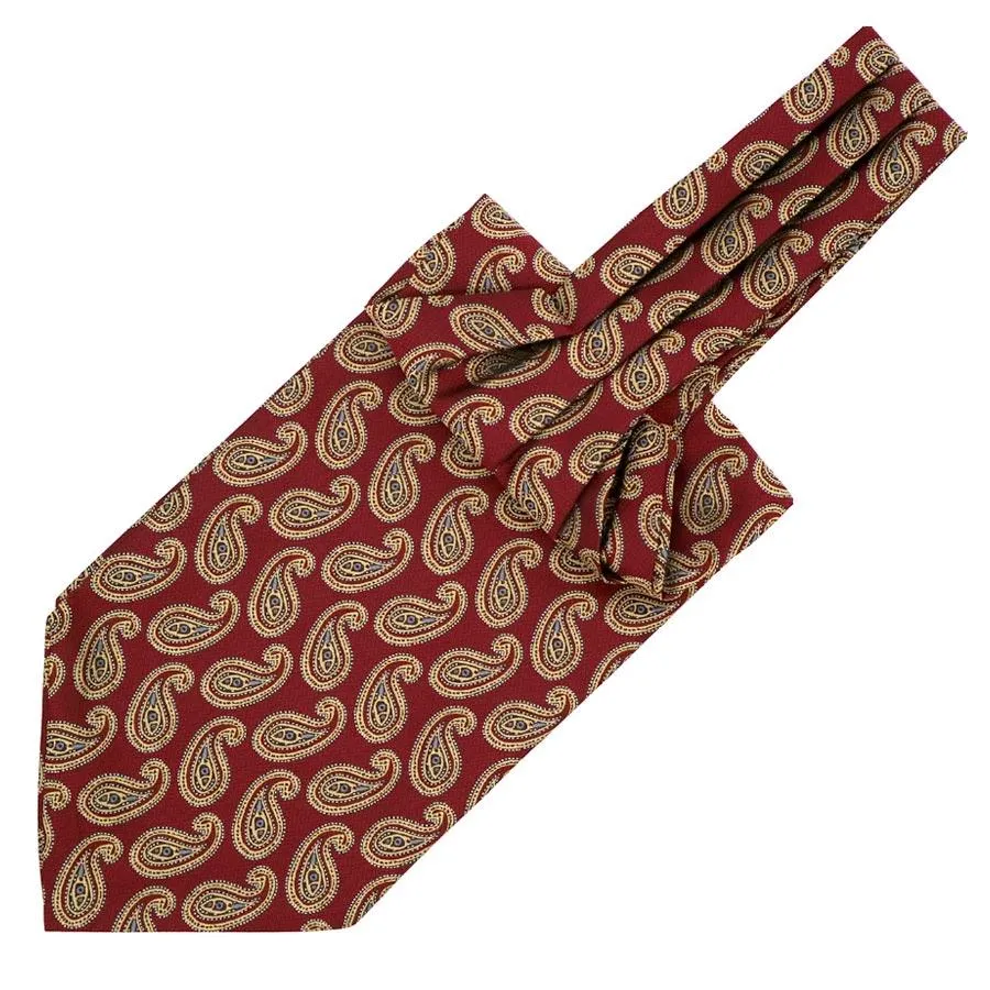 Small Teardrop Paisley Ascot Tie