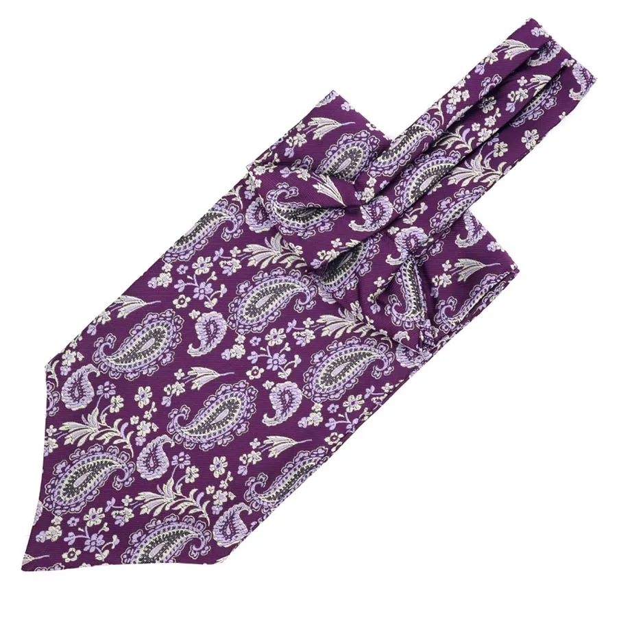 Small Teardrop Paisley Ascot Tie