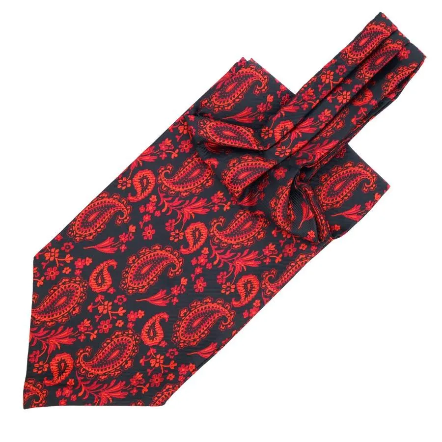 Small Teardrop Paisley Ascot Tie