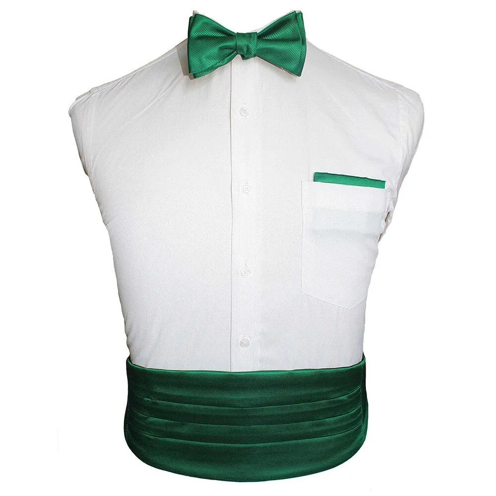 Solid Silk Cummerbund Set