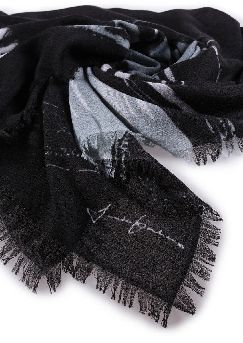 super fine baby cashmere scarf by Junko Koshino