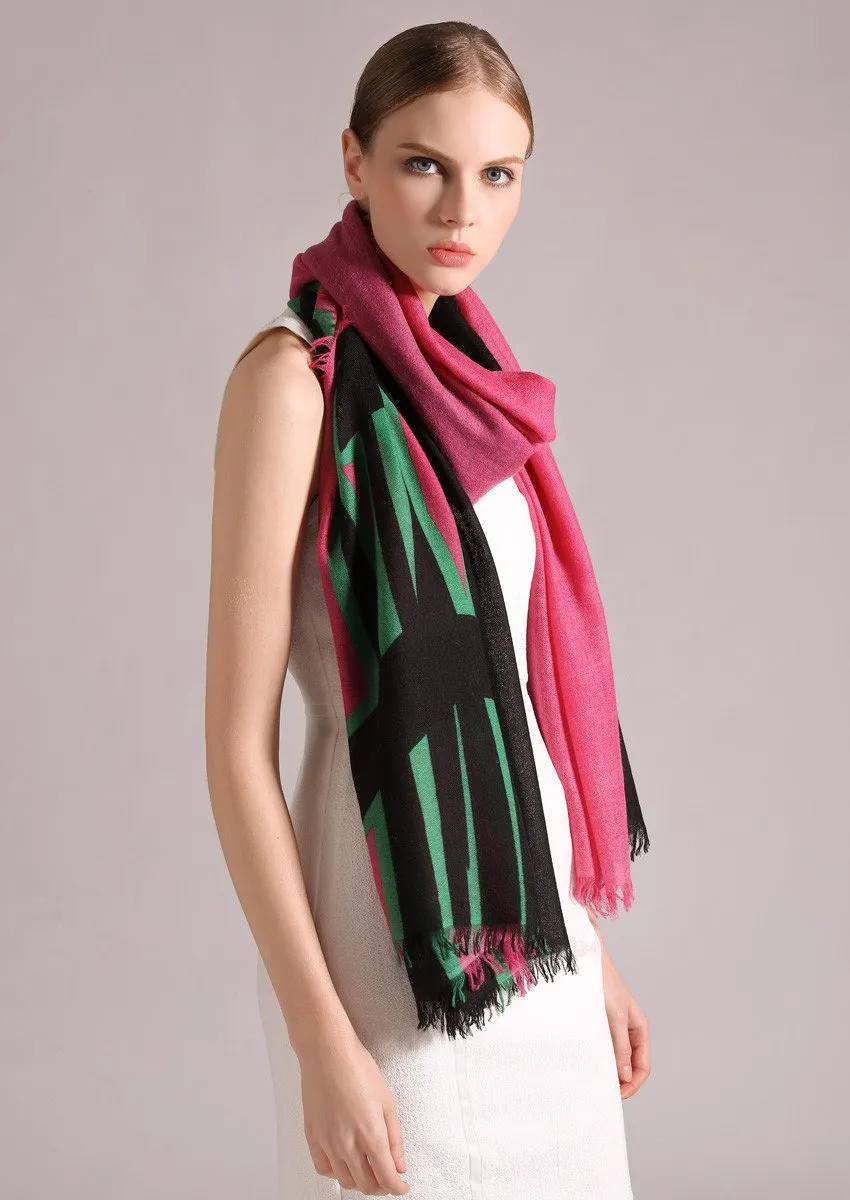 Superfine baby cashmere scarf by Junko Koshino