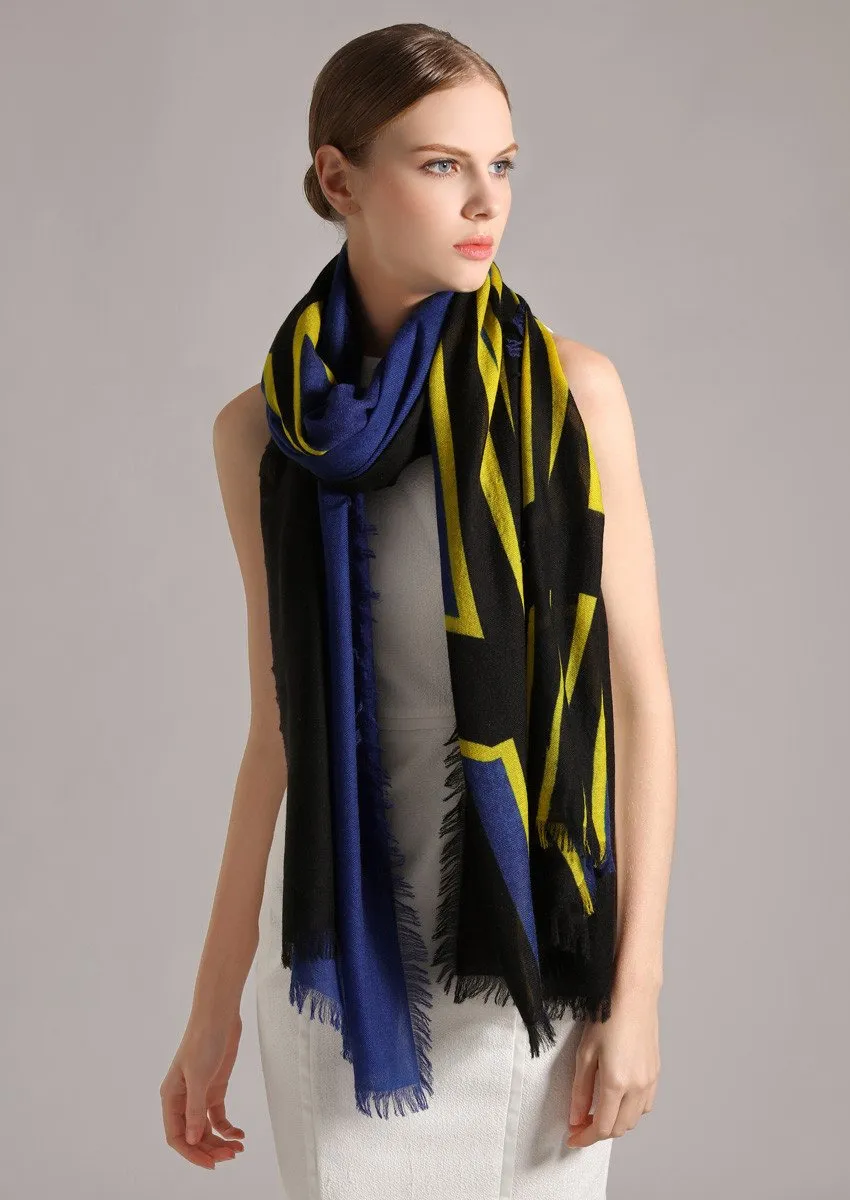 Superfine baby cashmere scarf by Junko Koshino