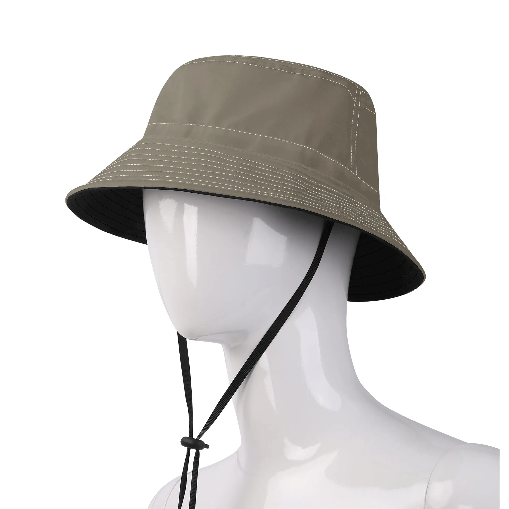 Vampire Art Grunge Unisex Bucket Fisherman's Hat - Essentials Army Green with Adjustable String