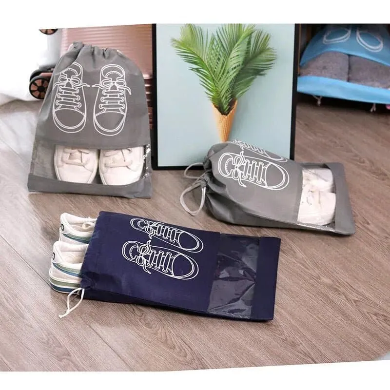 Waterproof Shoe Storage Bag Set - 5pcs Travel Organizer